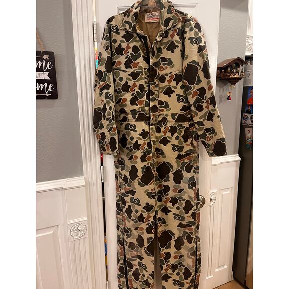 Walls Blizzard Pruf Other - VTG Walls Blizzard Pruf Coveralls Mens Medium Tall Duck Camo Lined Hunting USA
